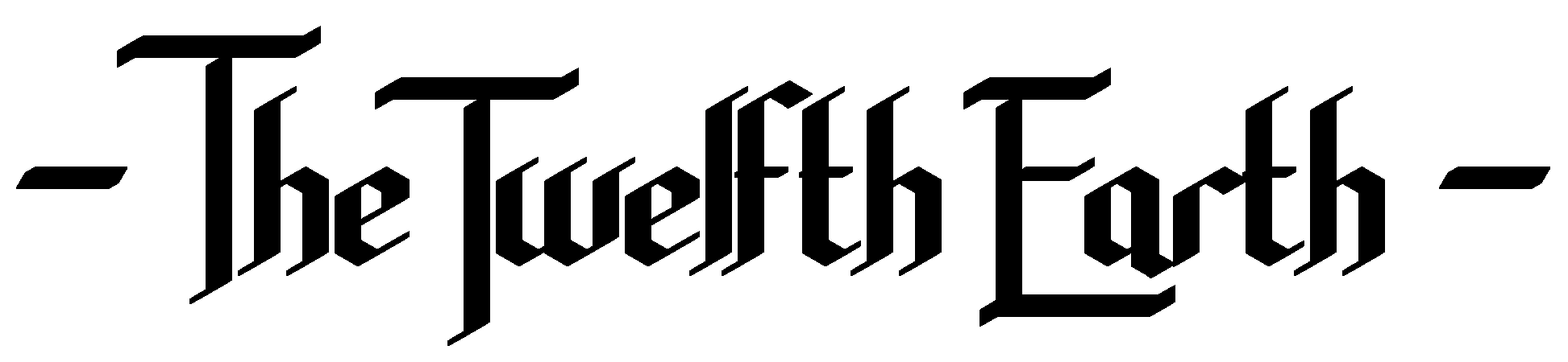 The Twelfth Earth logo text